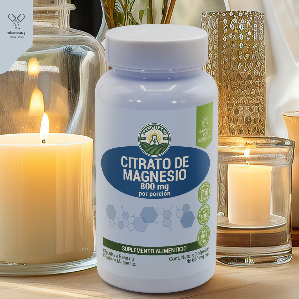 Citrato de Magnesio 60 caps de 650 mg