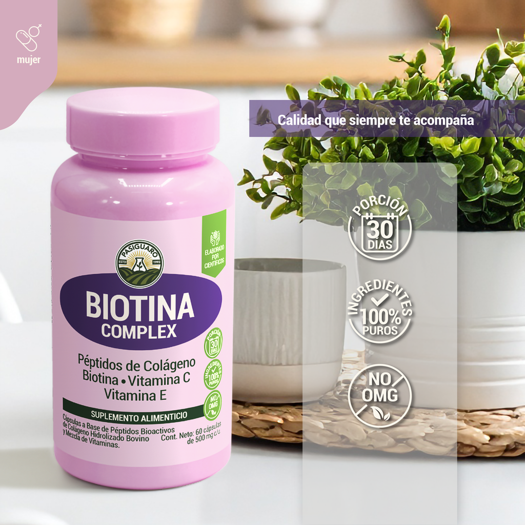 Biotina 300 Complex 60 Caps de 500 mg