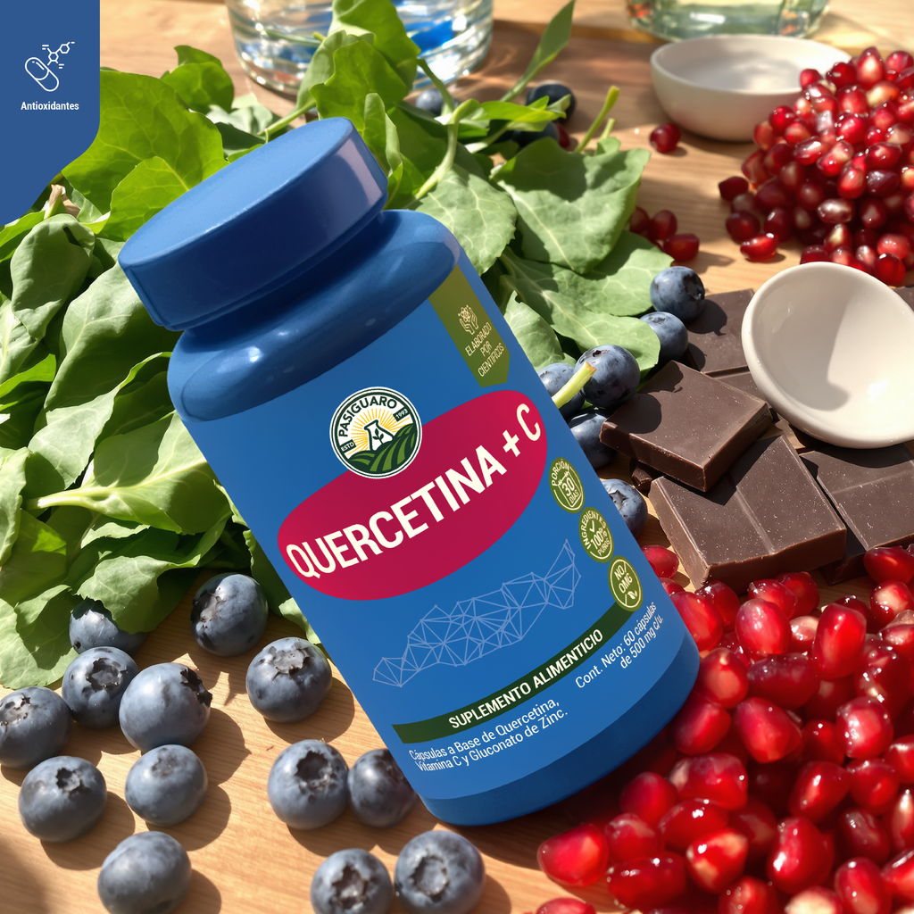 Quercetina + C 60 cápsulas de 500 mg