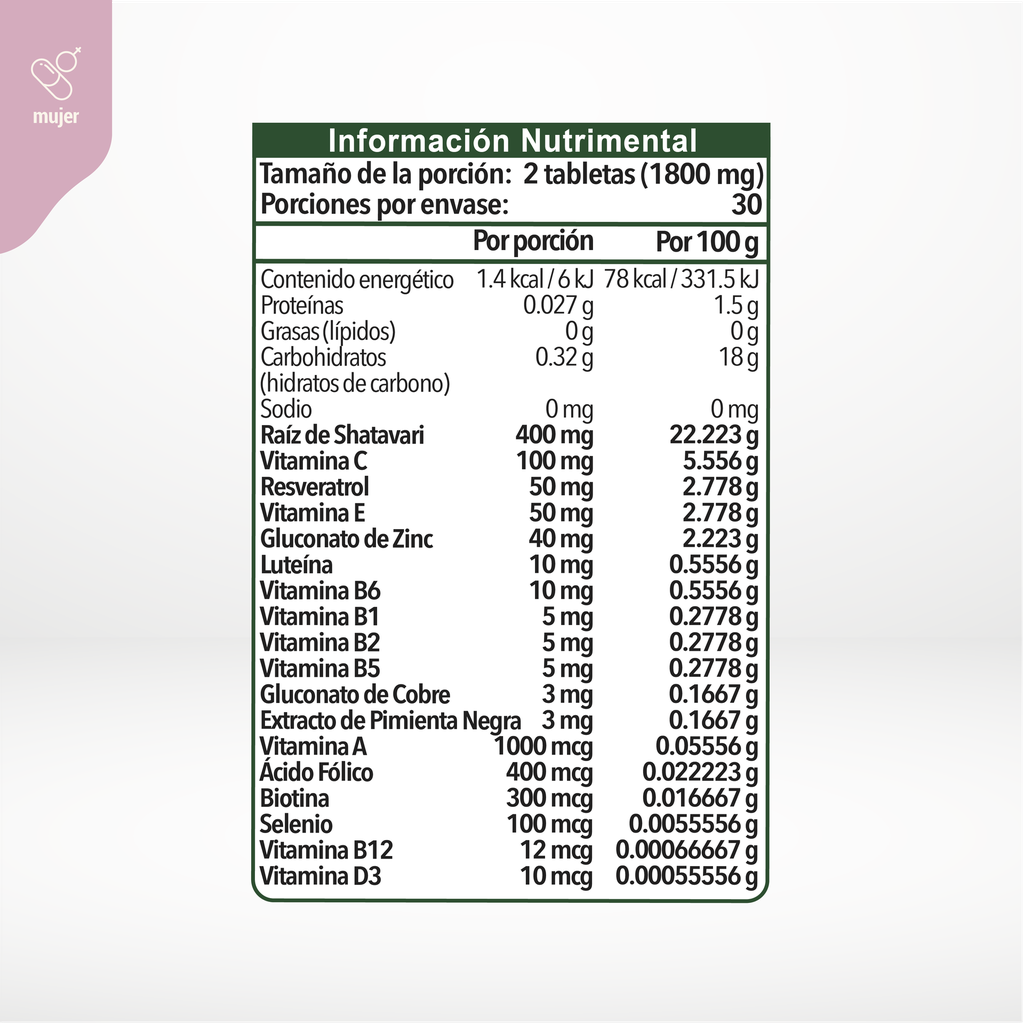 MULTI-WOMEN+ 60 tabletas de 900mg