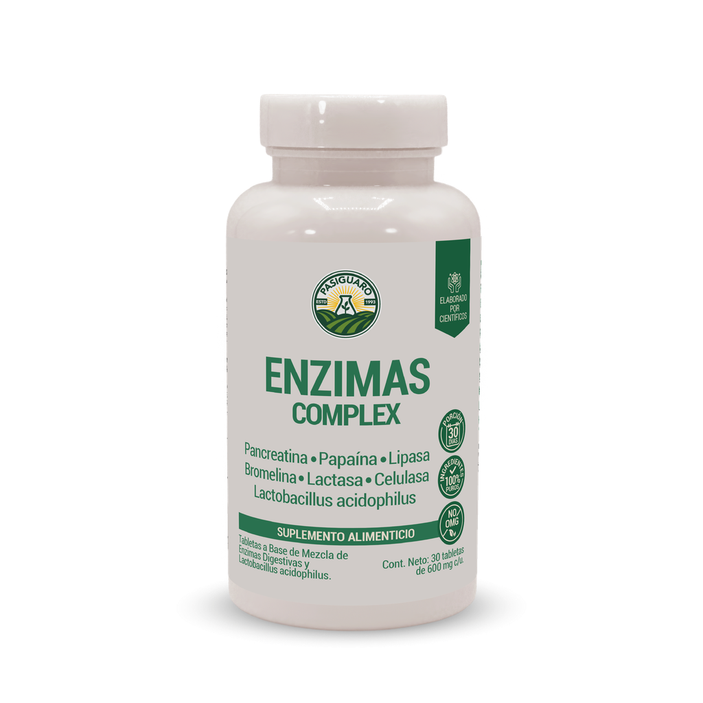 Enzimas digestivas Complex 30 tabletas de 600 mg