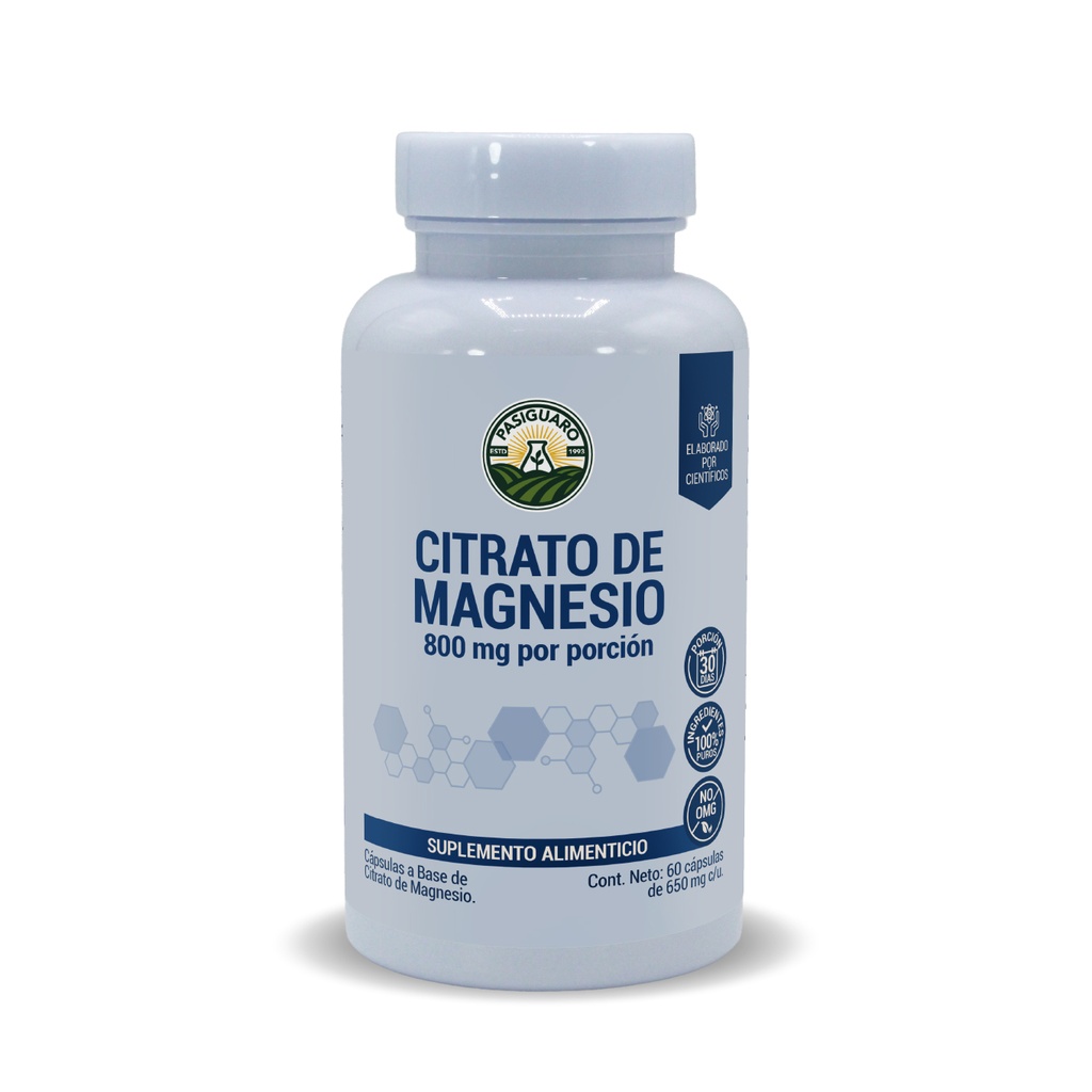 [9979] Citrato de Magnesio 60 cápsulas de 650 mg