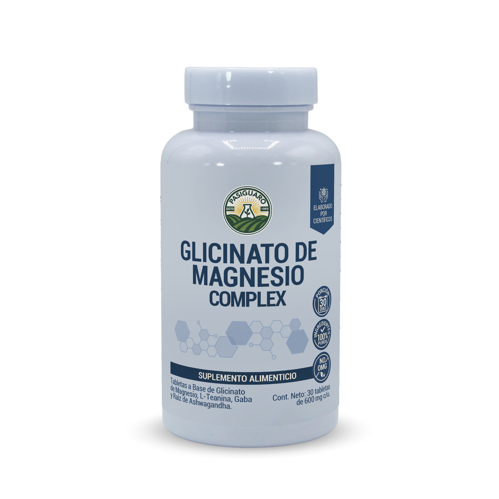 [15-208] GLICINATO DE MAGNESIO COMPLEX 30 TABLETAS DE 600 MG